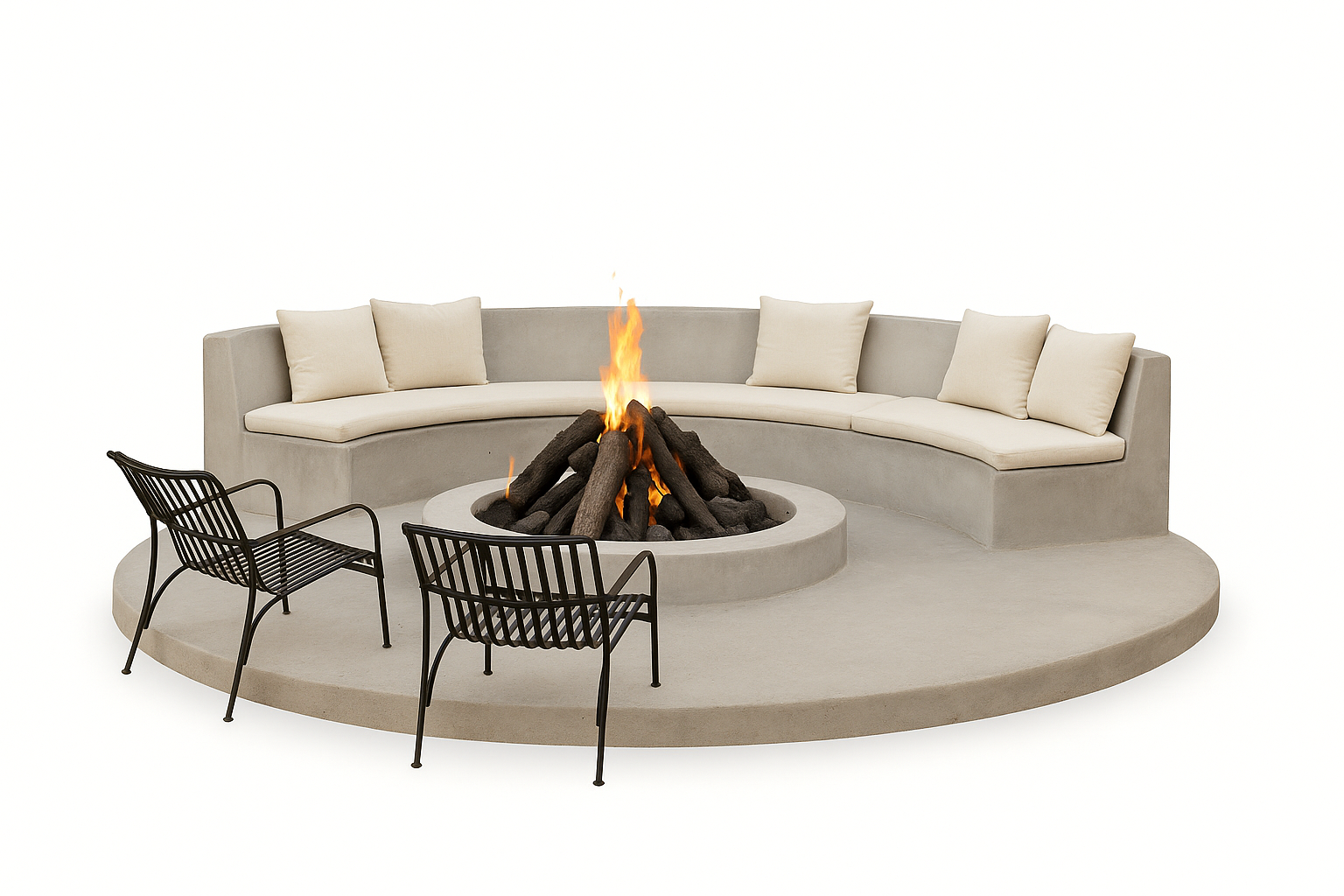 Custom Firepit Area